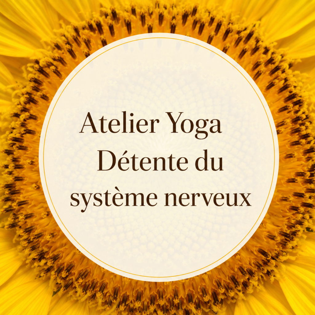 Atelier de yoga détente du système nerveux au Centre Om Vitae de Vaugneray dans les Monts du lyonnais.
