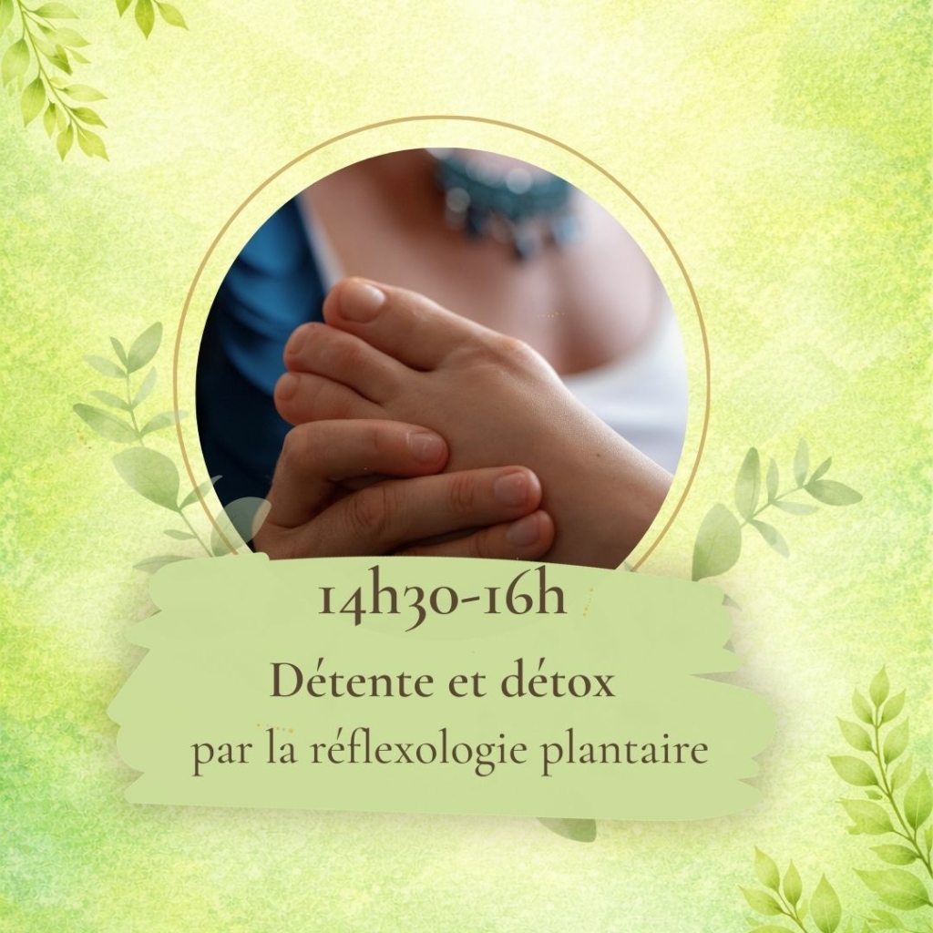 Massage des pieds pour drainage et détox de printemps